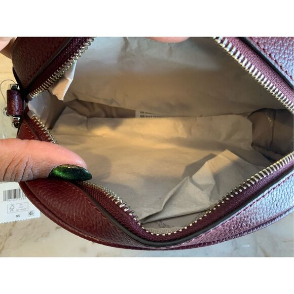 NWT MICHAEL MICHAEL KORS Leather Crossbody, Jet Set Charm Small Pebbled - Picture 10 of 12